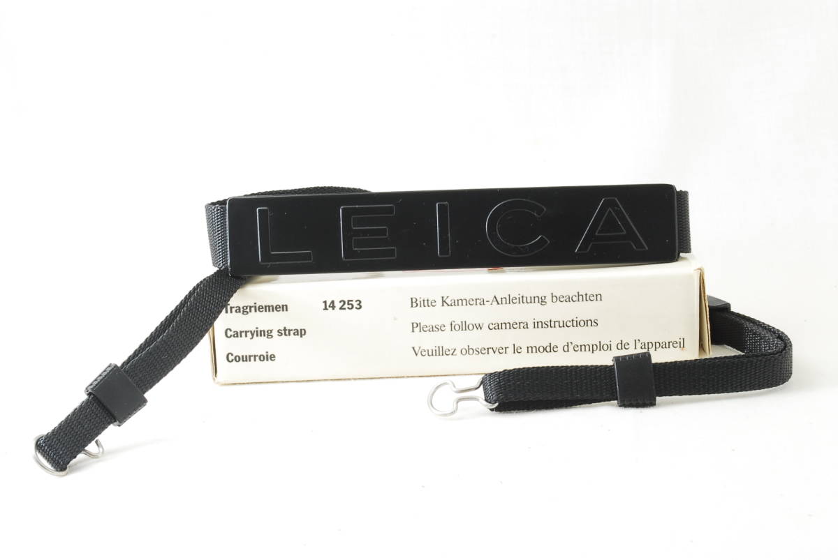 ☆LEICA ライカ 純正 ストラップ 黒 金具付 ドイツ製 Germany M2 M3 M4