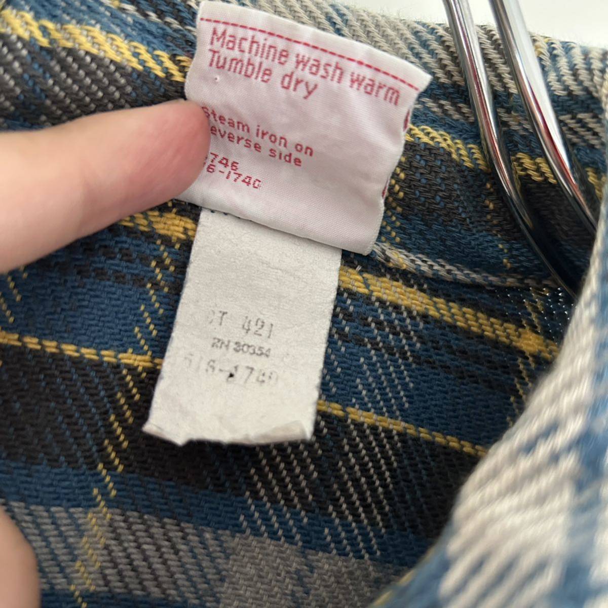 70s BIG MAC ビッグマック JCペニー USA製 ネルシャツ ワークシャツ L ヘビーネル 厚手 チェック 古着 オリジナル ヴィンテージ