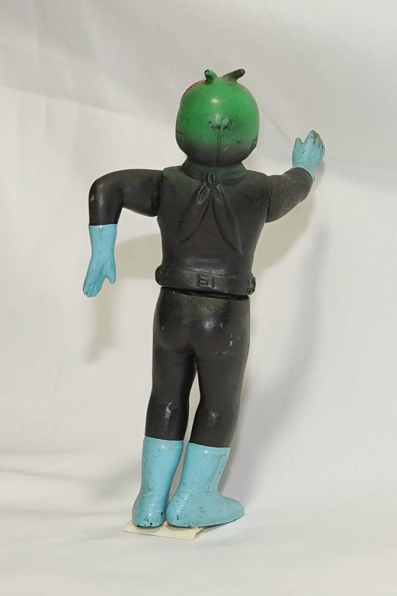 仮面ライダー旧1号　パチソフビ 無版権　当時物　レア 仮面ライダー 旧1号!? 無版権 パチソフビ 当時物 昭和レトロ 珍品