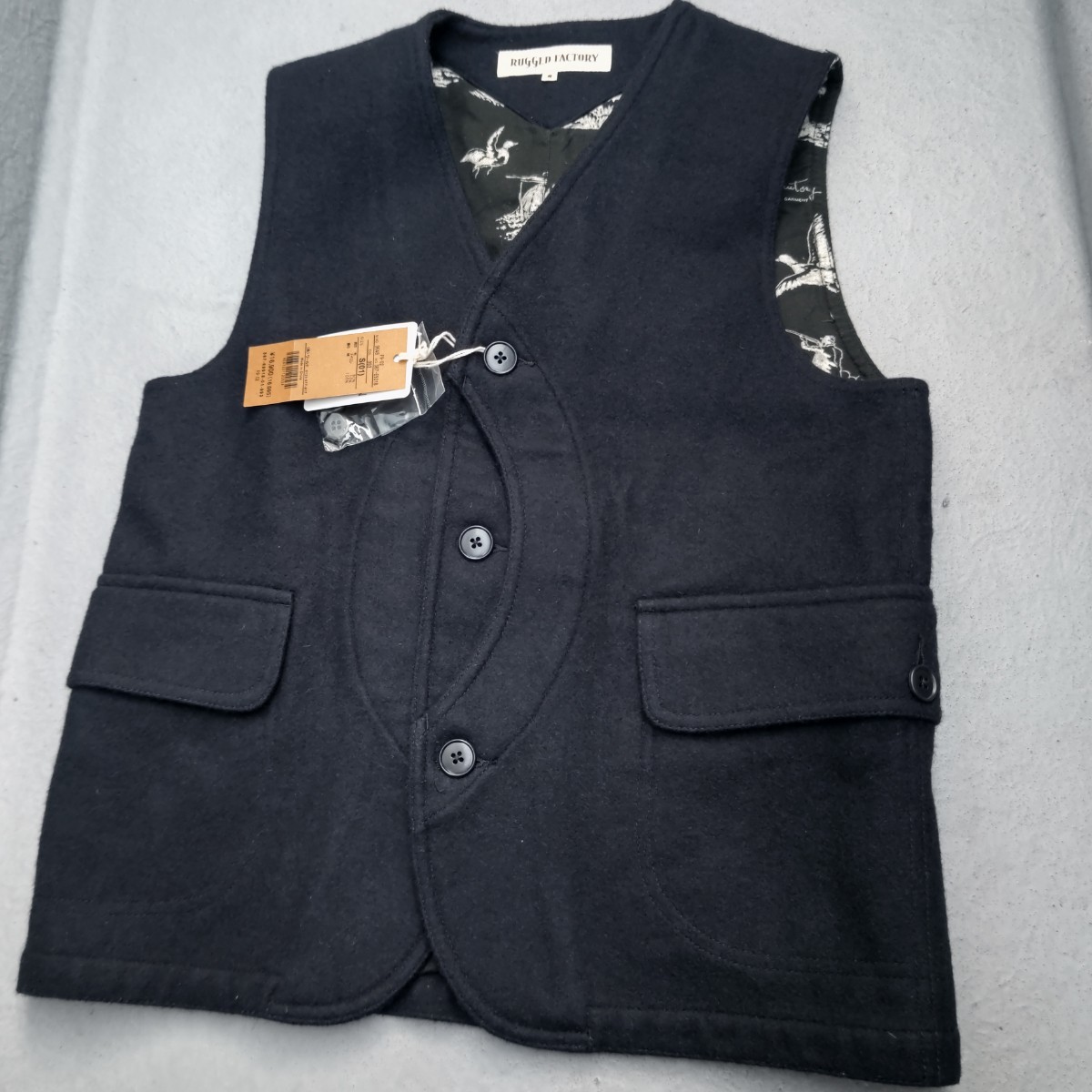 RUGGED FACTORY × HINSON Bodyguard 刺し子 ハンティングベスト S 