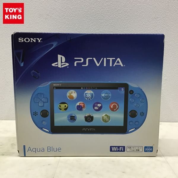 1円〜 欠品 動作確認/初期化済 PSVITA PCH-2000 アクアブルー 欠