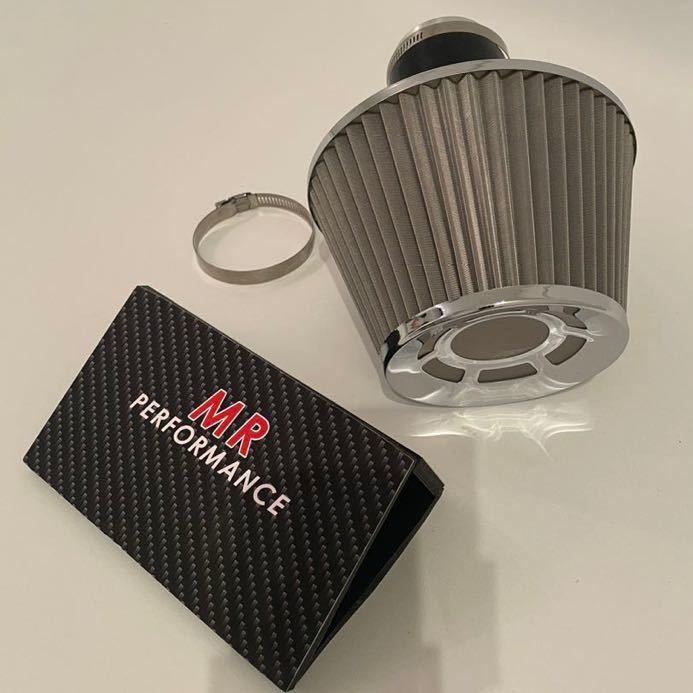R50/R52/R53 ミニクーパーs ステンレスエアインテークキット　水洗い洗浄ok タイプ　純正+5～8ps レスポンス劇的に進化 R50&frasl;R52&frasl;R53 ミニクーパーs ステンレスパワーフィルター インテークホース パワステ 1.6L