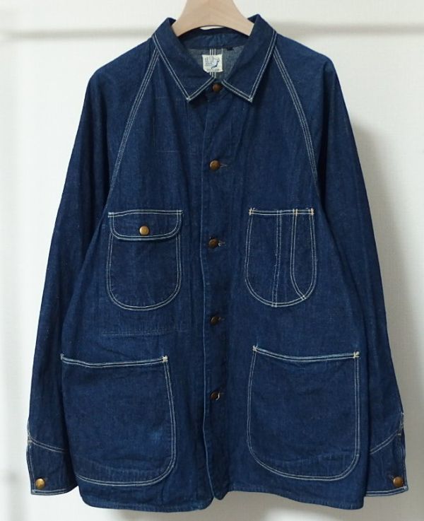 【大得価，2026】 or slow orslow オアスロウ 50's COVERALL デニム カバーオール ジャケット 2(Mサイズ)｜売買されたオークション情報、yahooの商品情報をアーカイブ公開 - オークファン Mサイズ