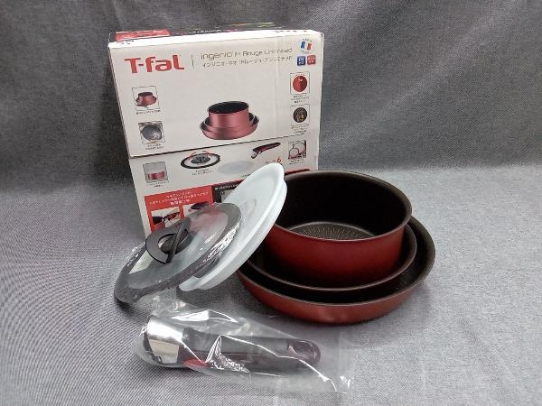 ティファール インジニオ・ネオ IHルージュ・アンリミテッド セット6 フライパン(22cm/26cm) ソースパン(18cm)(09-08-16)