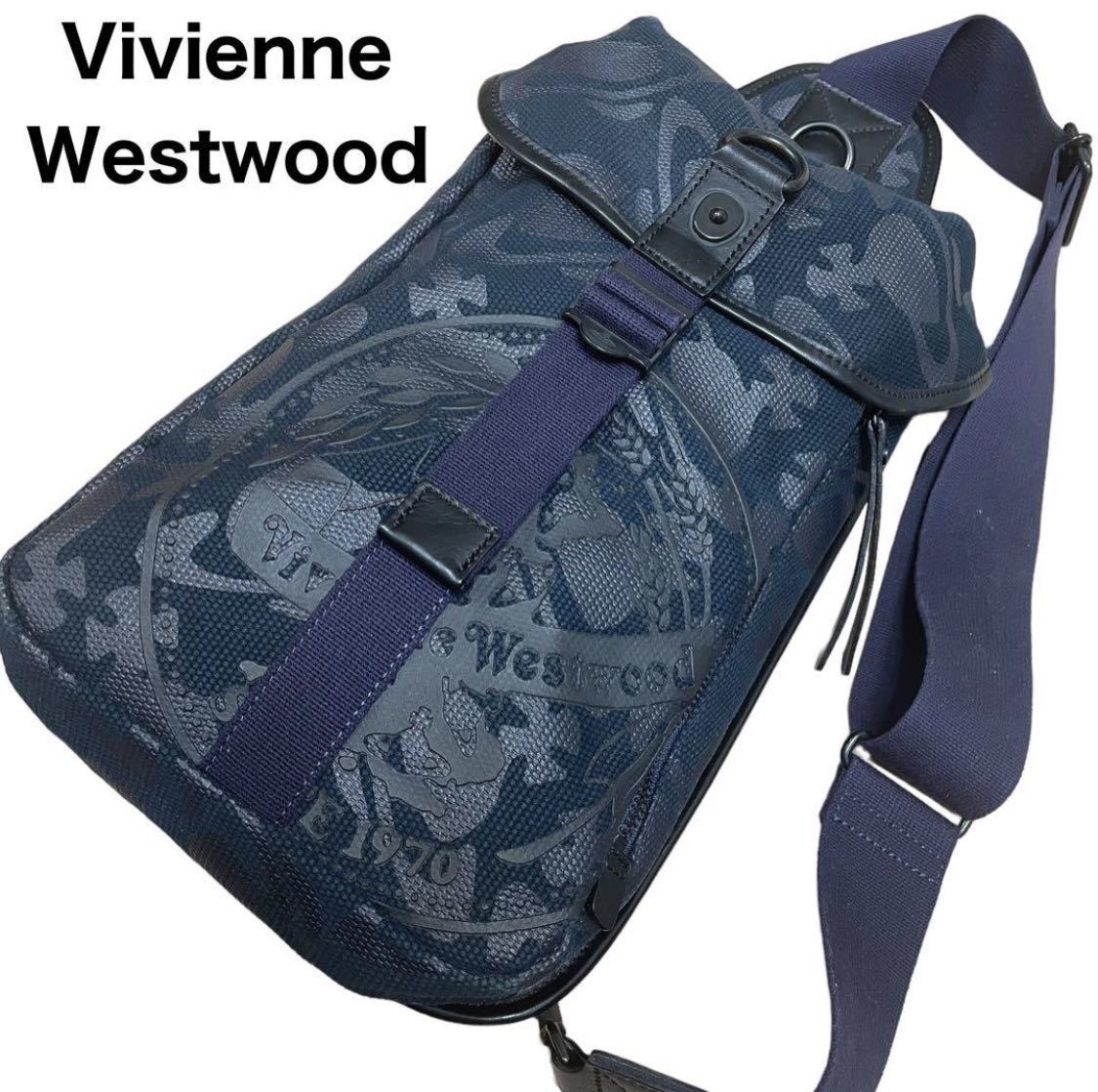 美品　Vivienne Westwood ヴィヴィアンウエストウッド　ボディバッグ　オーブ　総柄　ショルダーバッグ　ビビアンウエストウッド