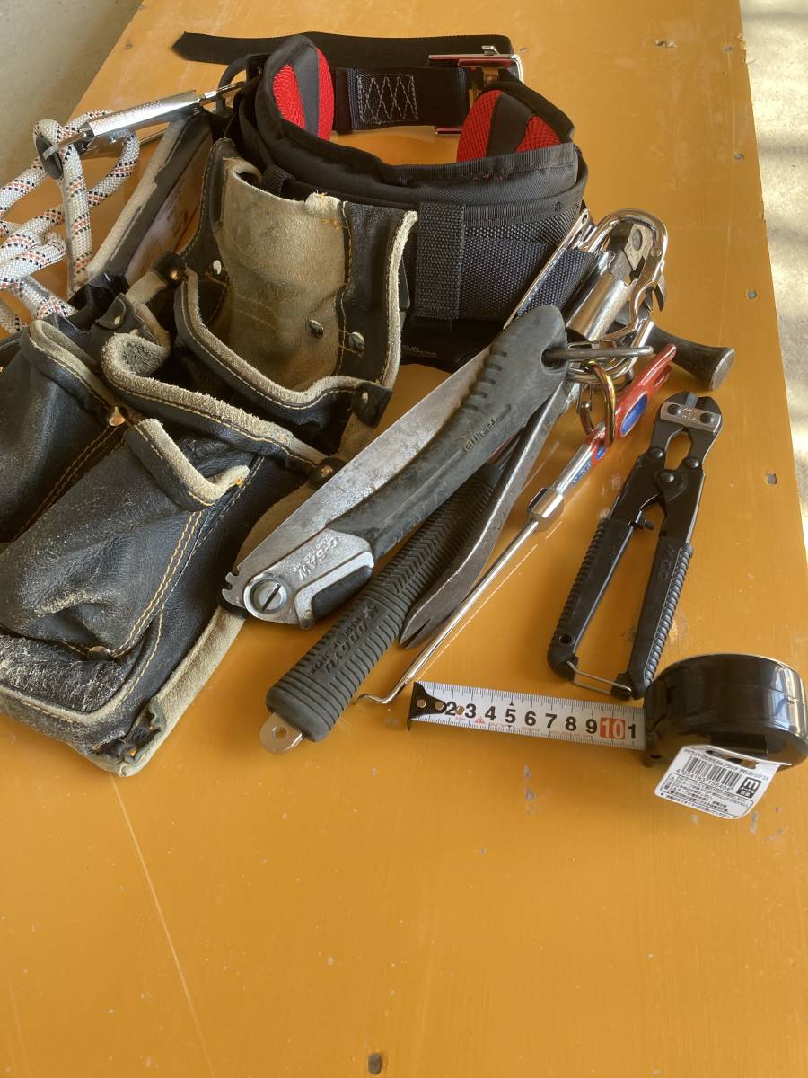 【新品】型枠大工 釘袋 新規格 胴ベルト 安全帯 ハンマー バール スケール クリッパー セパフック セパ取り 工具差し ハンマー差し