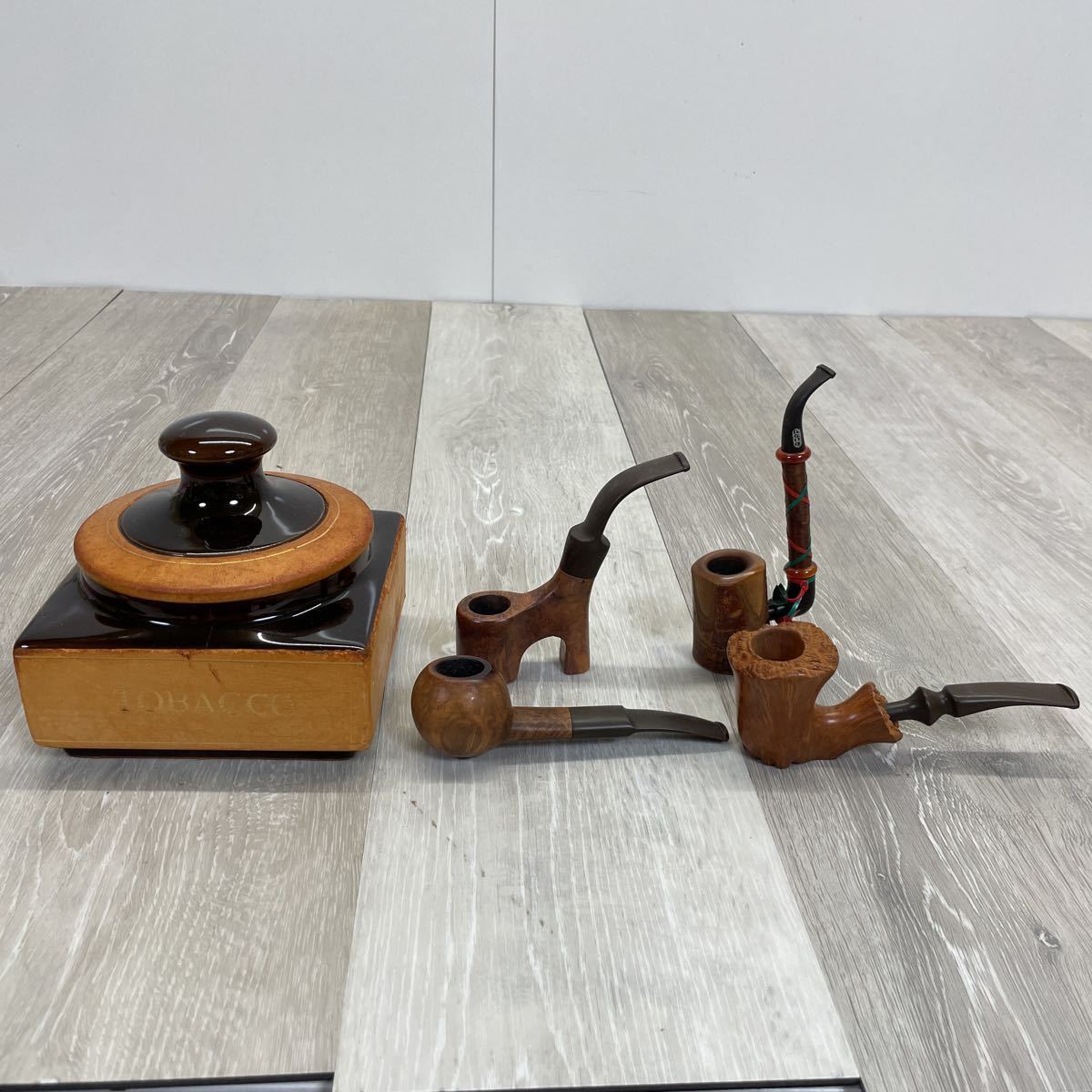 554 喫煙具 喫煙パイプ タバコ入れ アンティーク 小物 雑貨 パイプ 