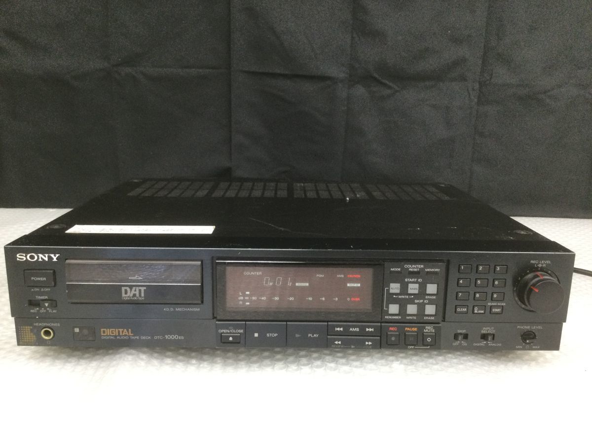 営KZ027-140【通電のみ確認済み 難あり】SONY(ソニー)DTC-1000ES ソニー DATデッキ 1987年製 昭和レトロ/t