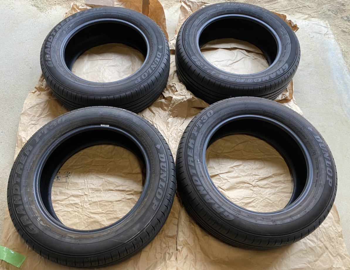 ○即決○2022年製 4本の内2本 225/60R18 ダンロップ GRANDTREK PT30