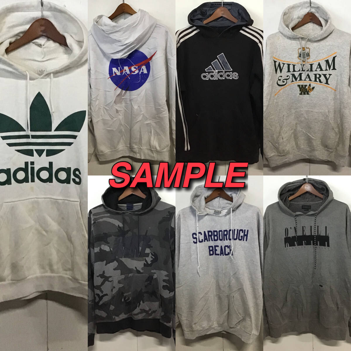【T472】★大人気★ アメリカ古着卸オススメHOODIE大量50kgベール目玉商品 デザイン豊富 ブランドあり アメカジ 大量仕