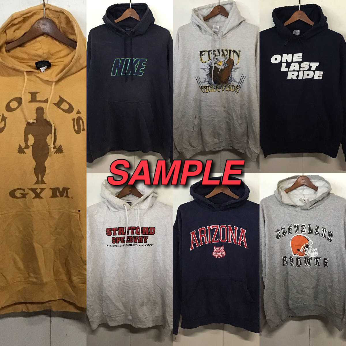 【T472】★大人気★ アメリカ古着卸オススメHOODIE大量50kgベール目玉商品 デザイン豊富 ブランドあり アメカジ 大量仕