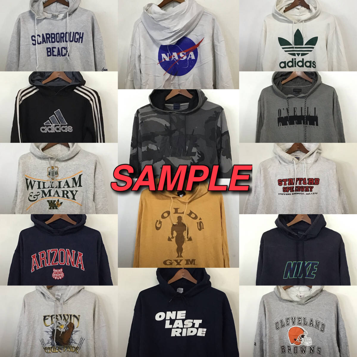 【T472】★大人気★ アメリカ古着卸オススメHOODIE大量50kgベール目玉商品 デザイン豊富 ブランドあり アメカジ 大量仕