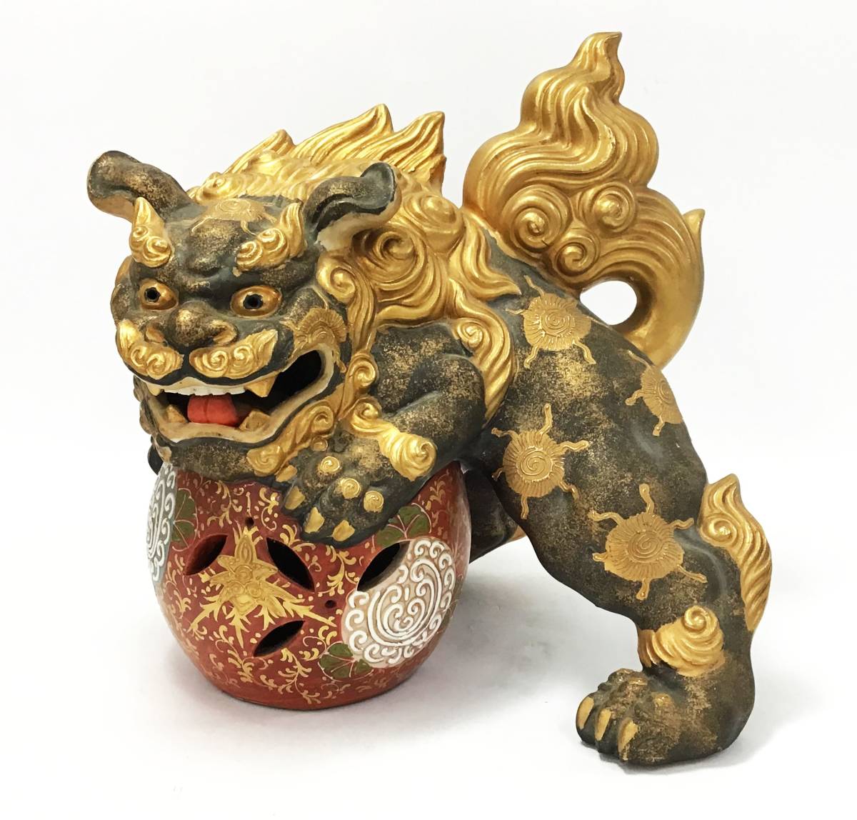 ☆玉乗り獅子 七宝 置物 ☆玉乗り獅子 七宝 置物 【公式通販】