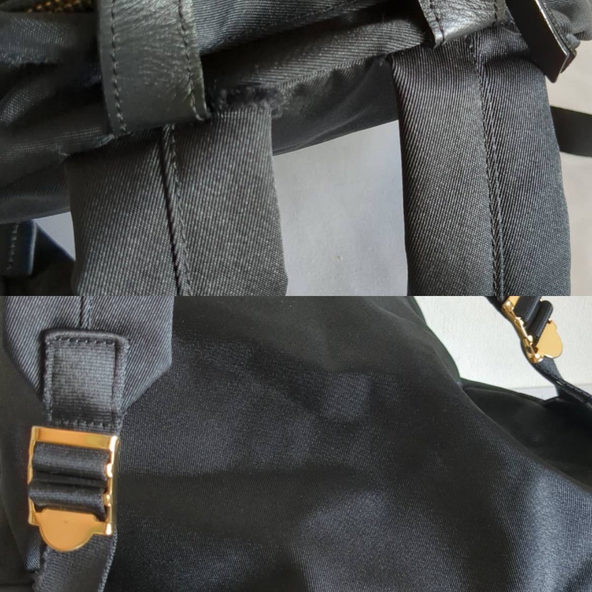 LANVIN en Bleu ランバンオンブルー リュックサック バッグパック 黒 