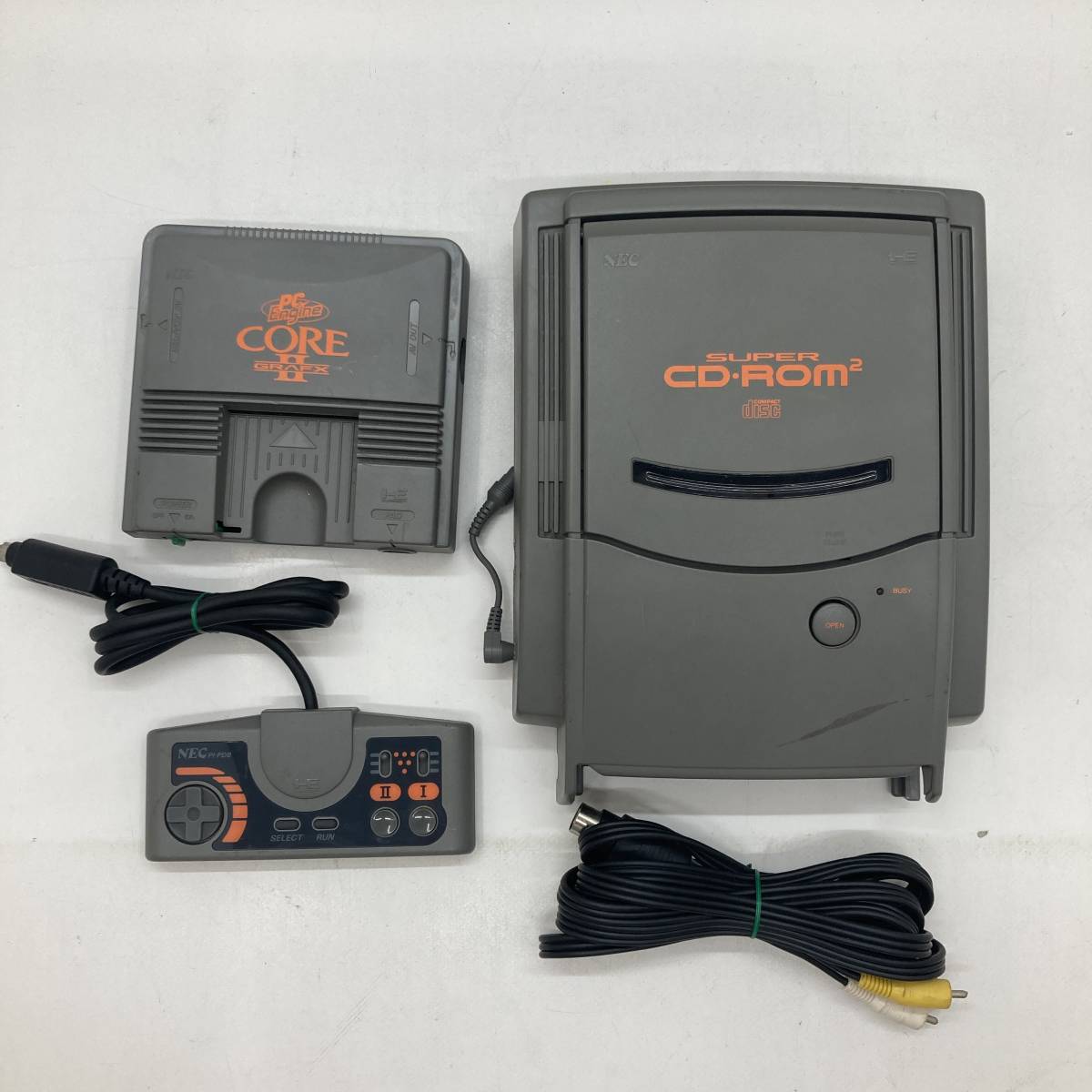 【ジャンク】PCエンジンスーパーCD ROM2 本体 PCエンジン用 SUPER CD-ROM2 本体のみ ☆動作確認済 ジャンク品☆ PC