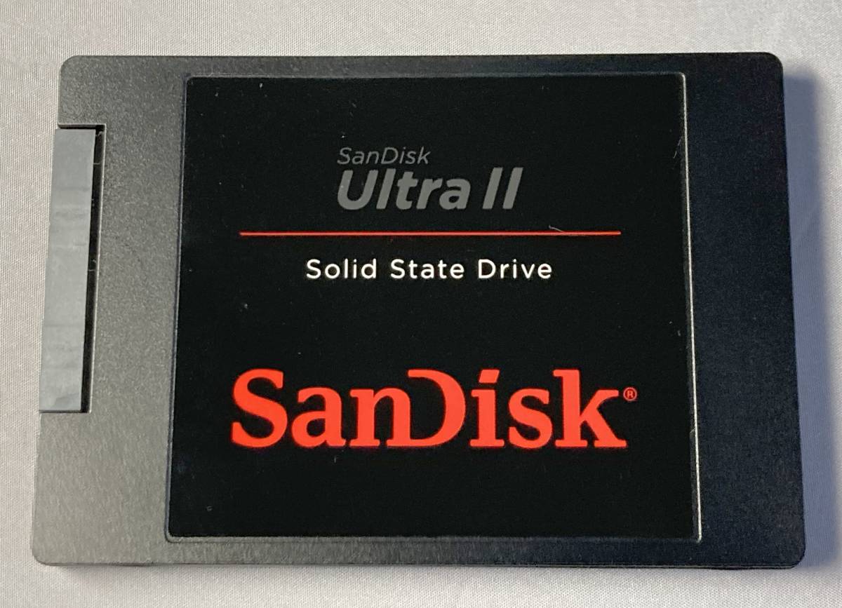 中古保管品程度良!! SanDisk ULTRAⅡ 480GB 使用1817時間! 