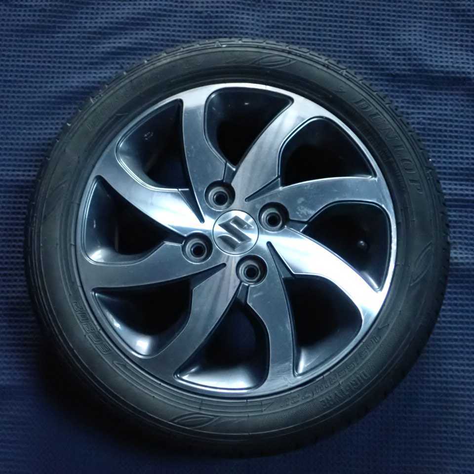 平成25年 パレット SW MK21S 純正 アルミホイール タイヤ 1本 4穴 165