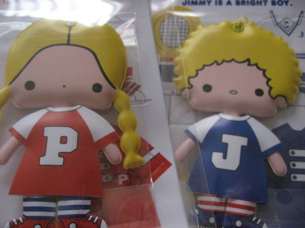 超美品☆　サンリオ　パティ&ジミー着せ替えマスコット　当時物 1976年 サンリオ パティ&ジミー ファッションマスコット 着せ替え人形