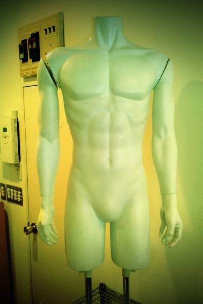 男性用マネキン トルソー 腕付き ボディ 中古_1