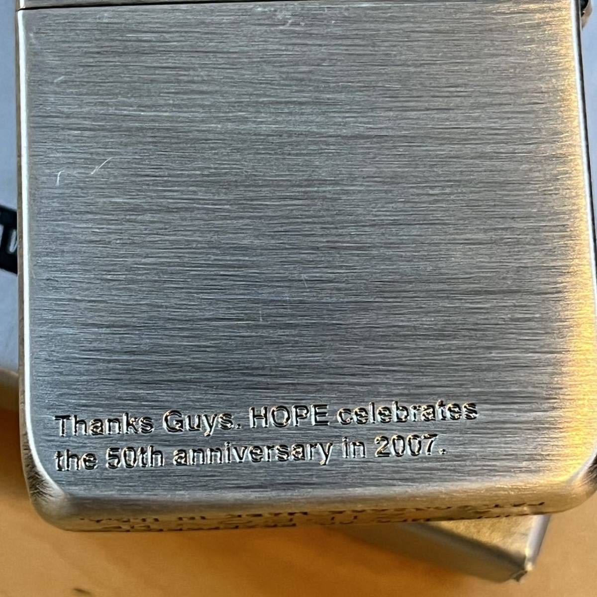 ZIPPO A .hp 2007 HOPE 50th ホープ 50周年未使用】ZIPPO ジッポ HOPE 