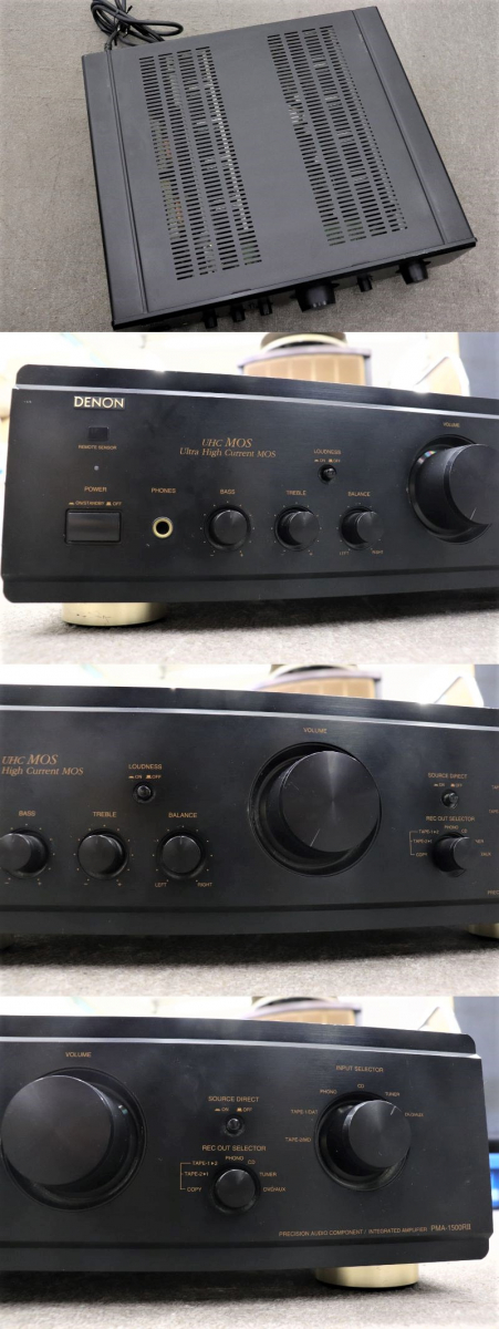 DENON　プリメインアンプAMP-1500RⅡ 音出し確認済】DENON PMA-1500RⅡ プリメインアンプ 027JZB444 【公式