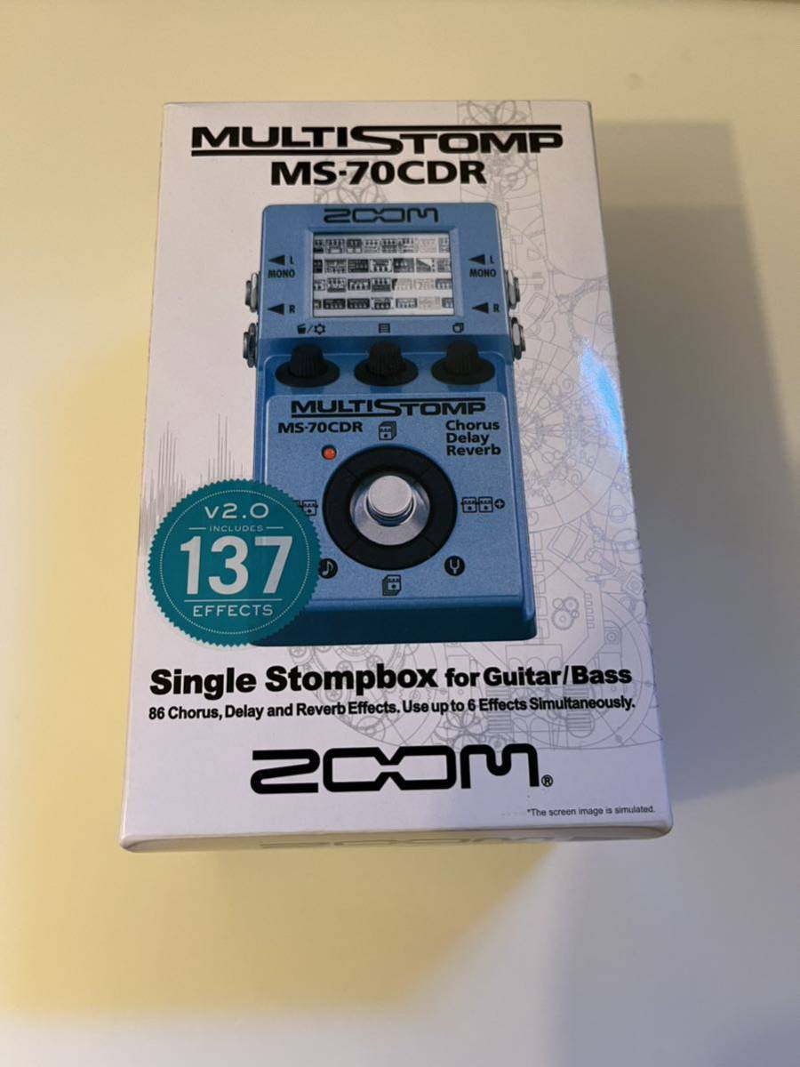 ZOOM MULTI STOMP MS-70CDR マルチエフェクター 美品