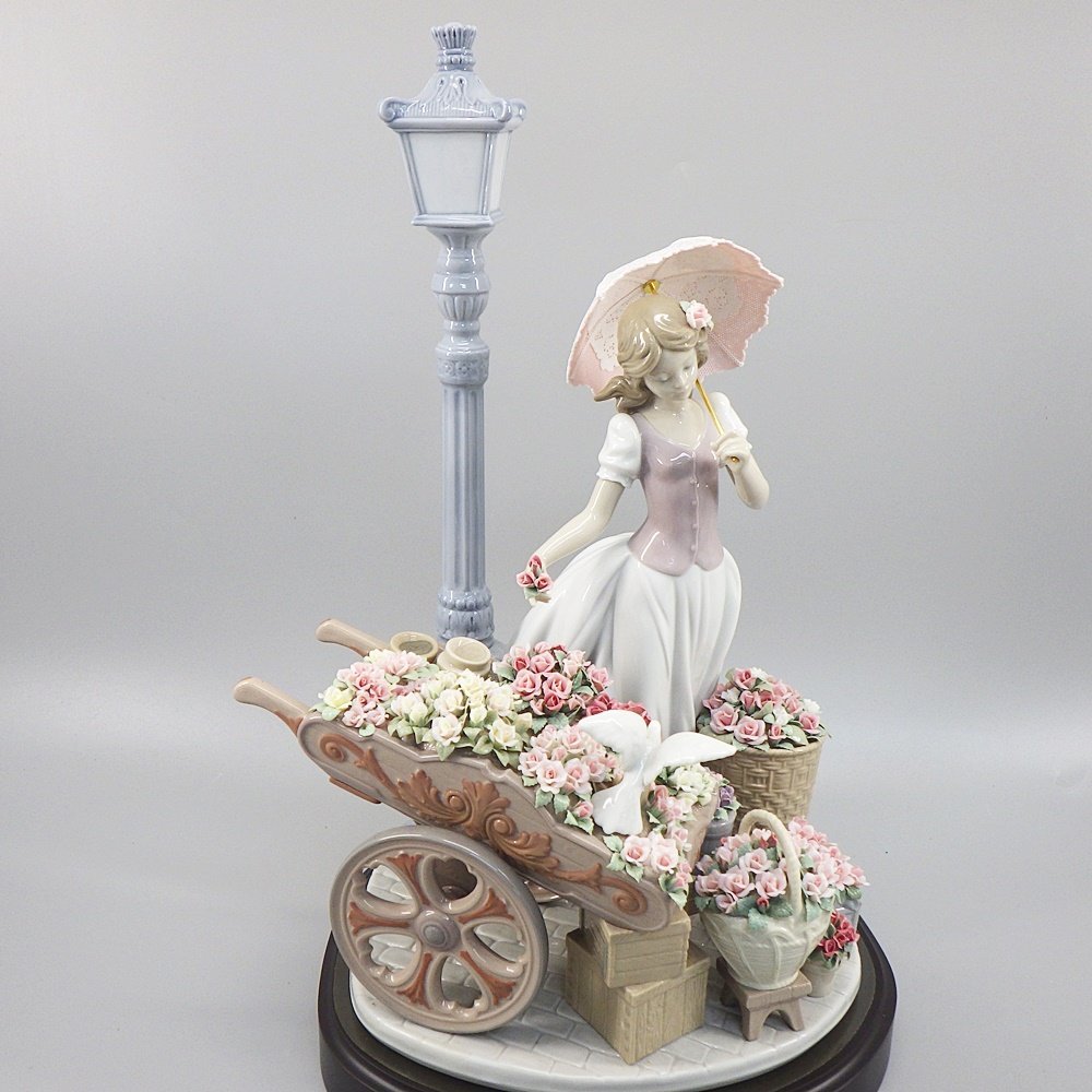 現行定価88.6万円リヤドロ 花の街角 LLADRO 6809 ハイクラス