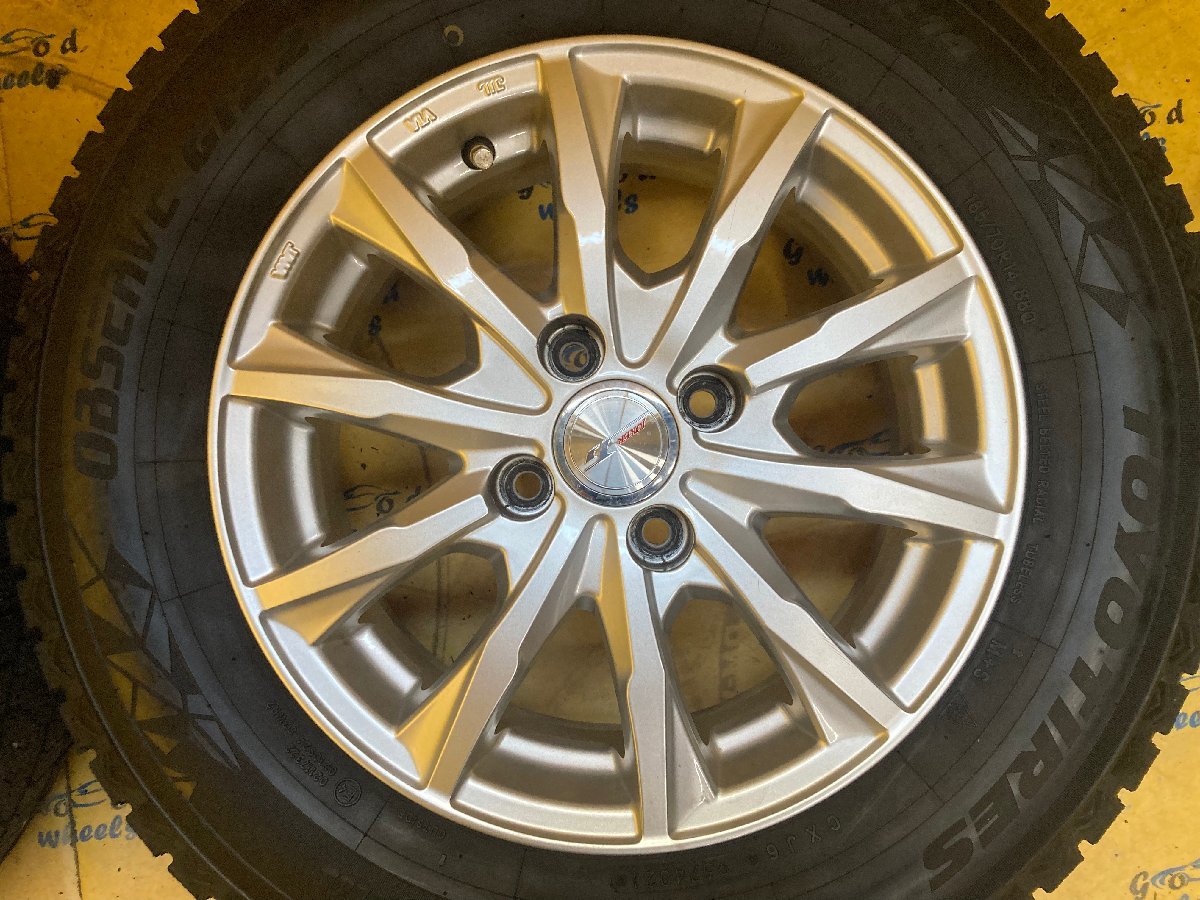 K-805☆バリ溝2021年製☆185/70R14 TOYO TIRES OBSERVE GIZ2☆