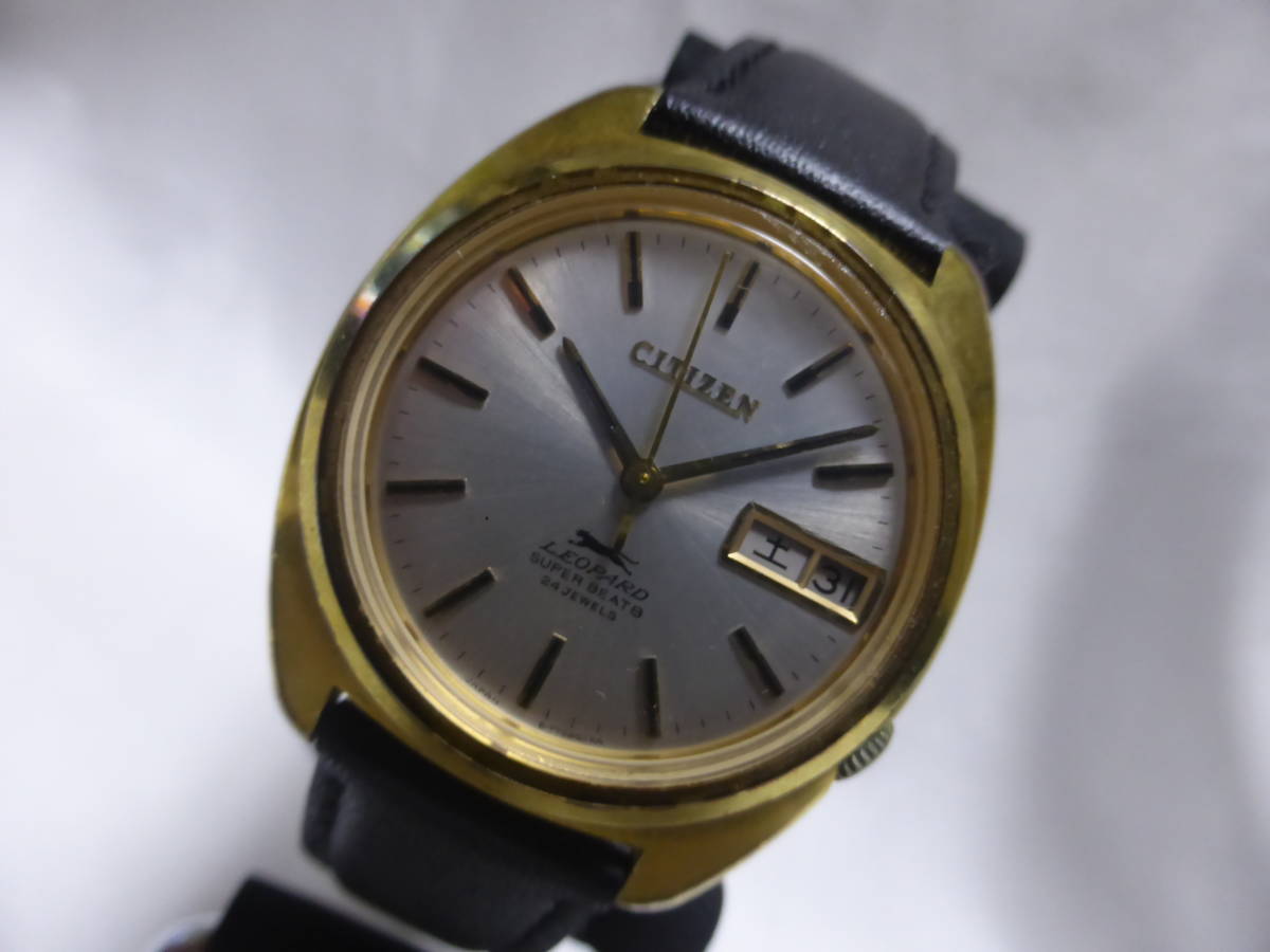 CITIZEN☆シチズン　レオパード　自動巻き　メンズ　腕時計★