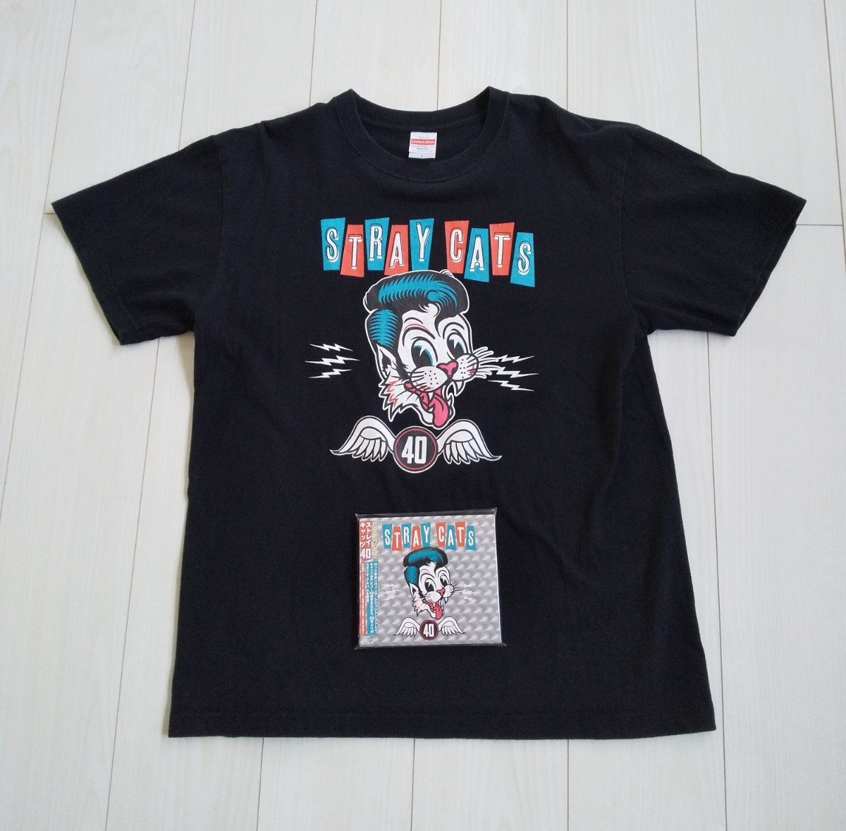 Stray Cats 40周年記念 CD+Tシャツセット　ストレイキャッツ