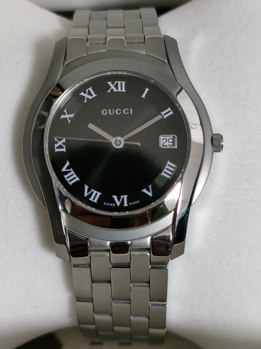 GUCCI 腕時計 メンズ 5500m 5505m YA055302 ほぼ未使用 電池交換済