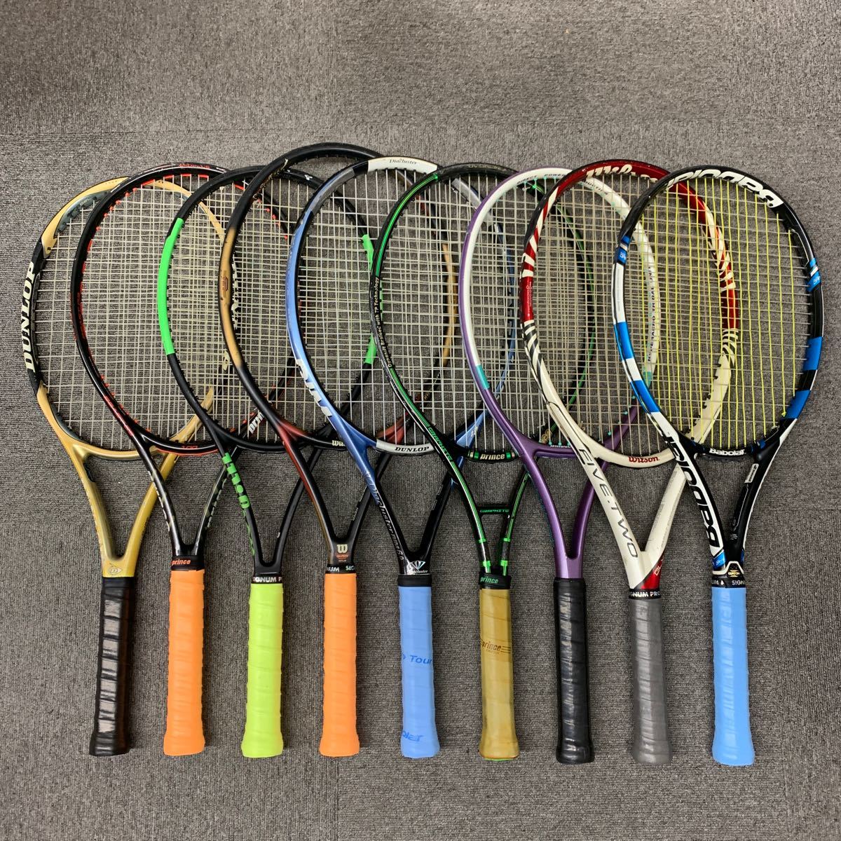 23011012■中古品　 テニスラケット９本セット