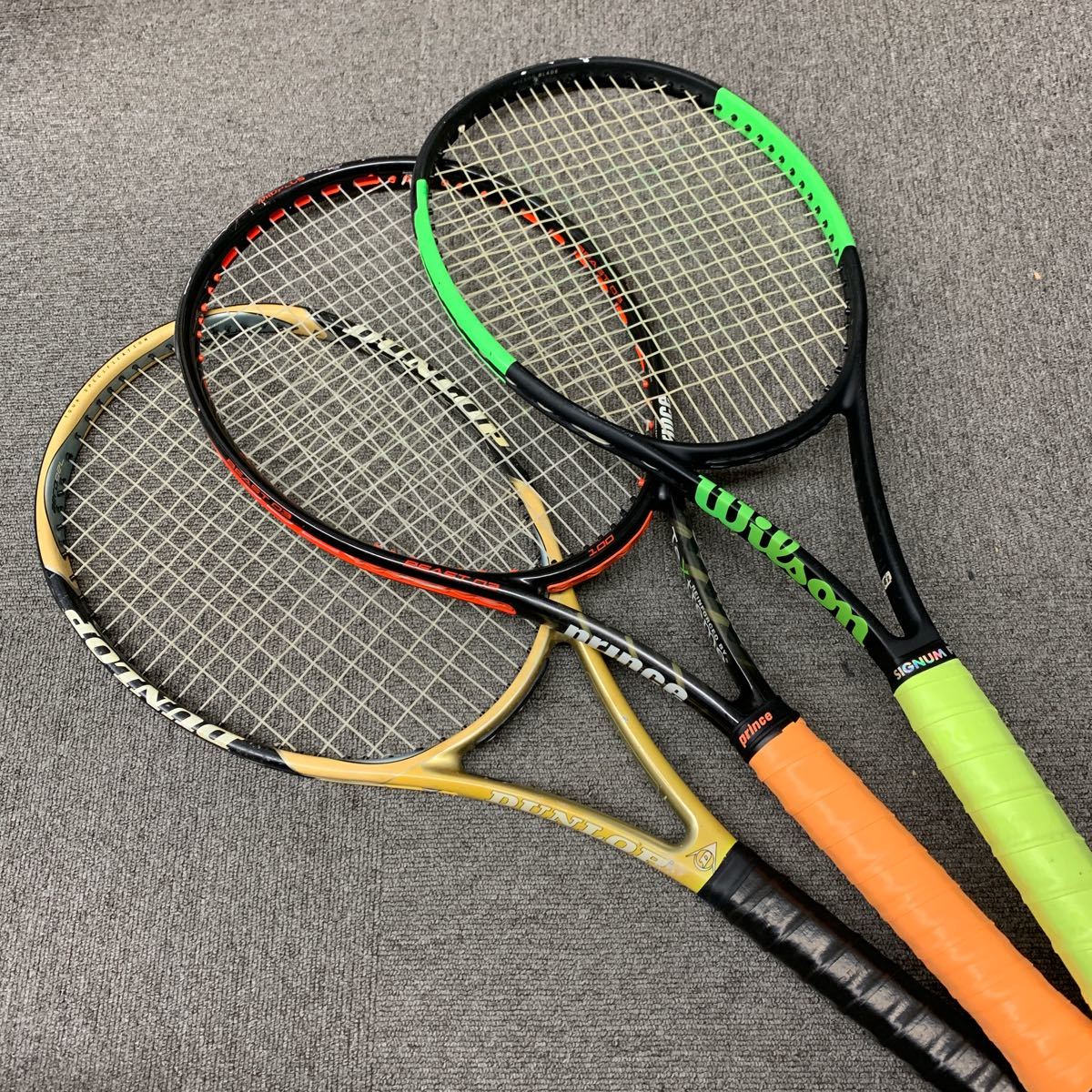 23011012■中古品　 テニスラケット９本セット