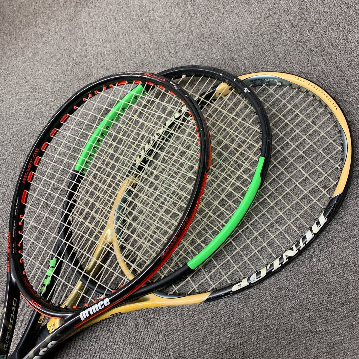 23011012■中古品　 テニスラケット９本セット