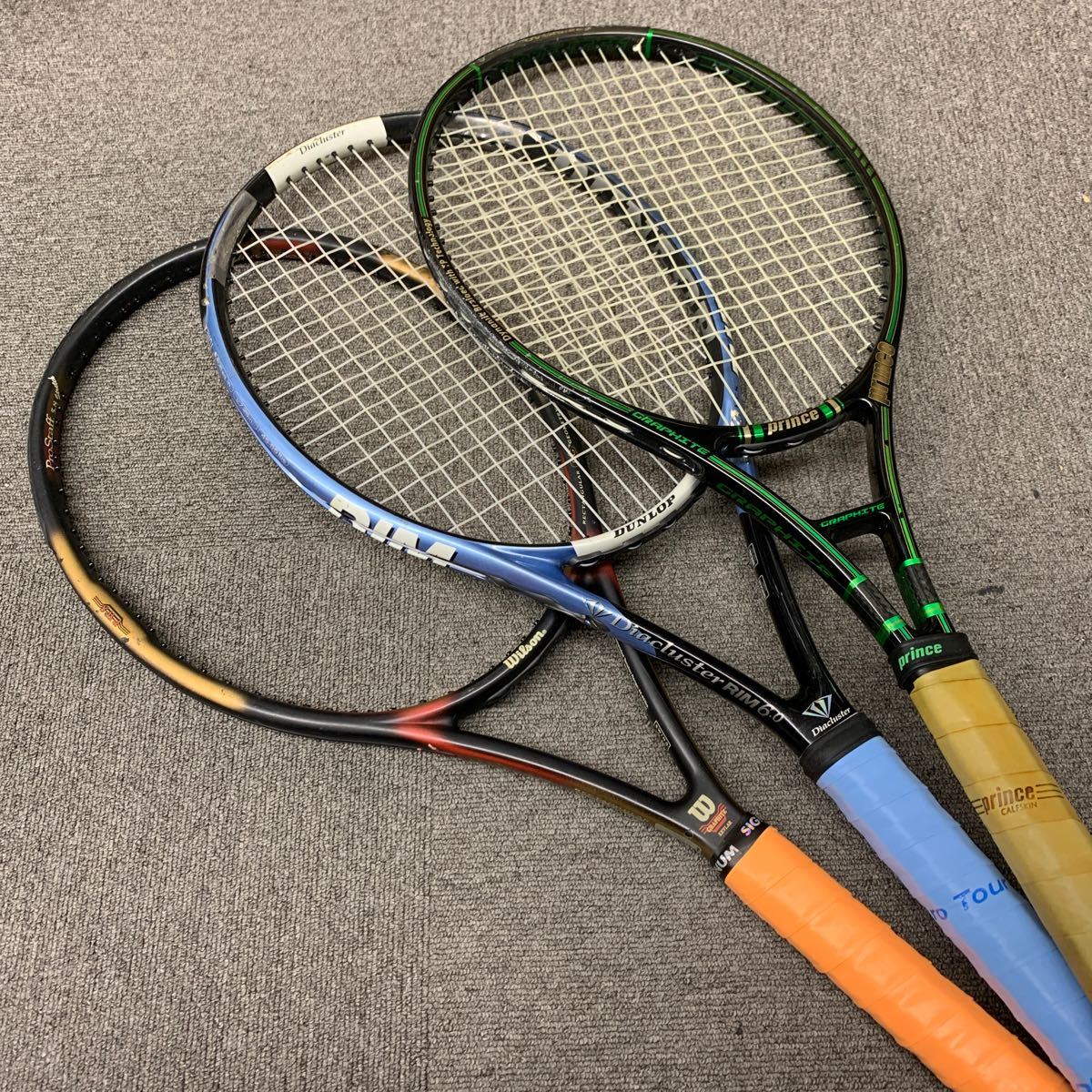 23011012■中古品　 テニスラケット９本セット