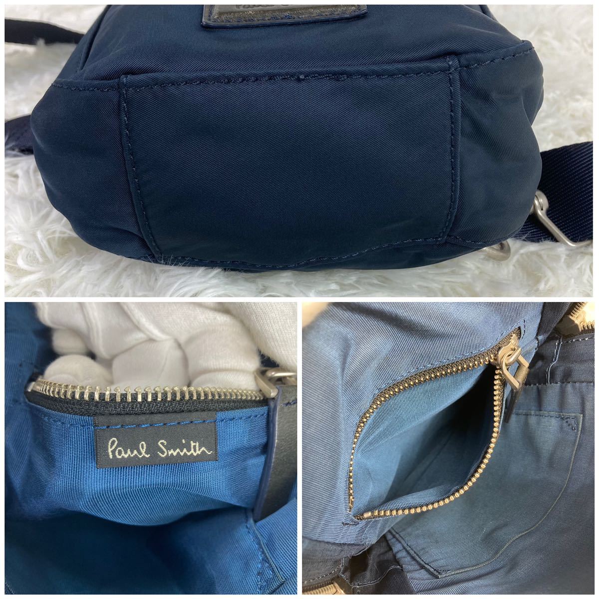 1円【極美品 人気】ポールスミス Paul smith ボディバッグ ショルダー 