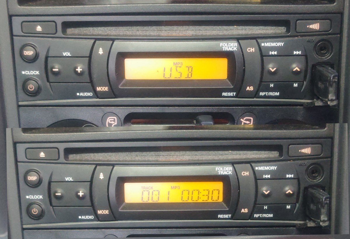 トラック 24V ラジオ AM/FM CD USB AUX 14ピン テスト済 中古 イスズ 