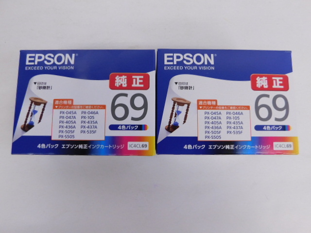 510△新品 EPSON エプソン 純正 IC4CL69 インクカートリッジ 4色パック