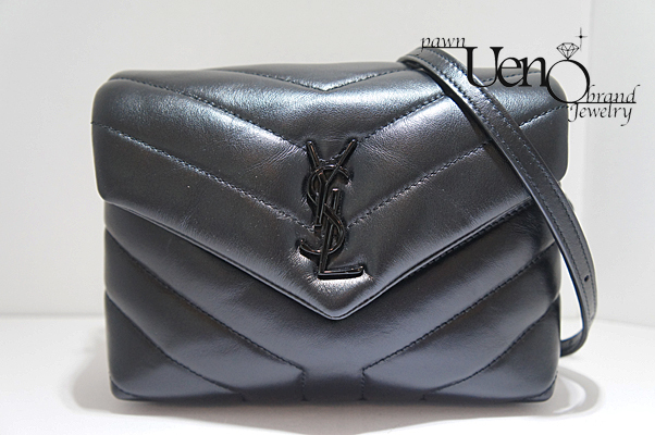 質屋】送料無料！ SAINT LAURENT サンローラン ルルトイバッグ （黒）Y 