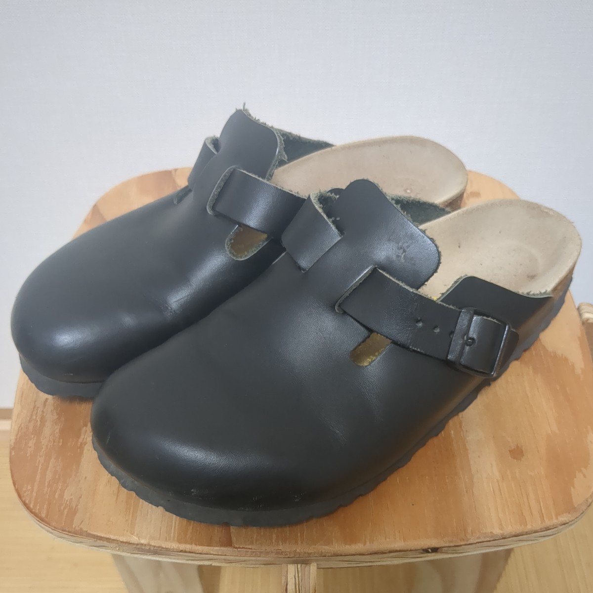 BIRKENSTOCK ビルケンシュトック BOSTON ボストン レザー ブラック 