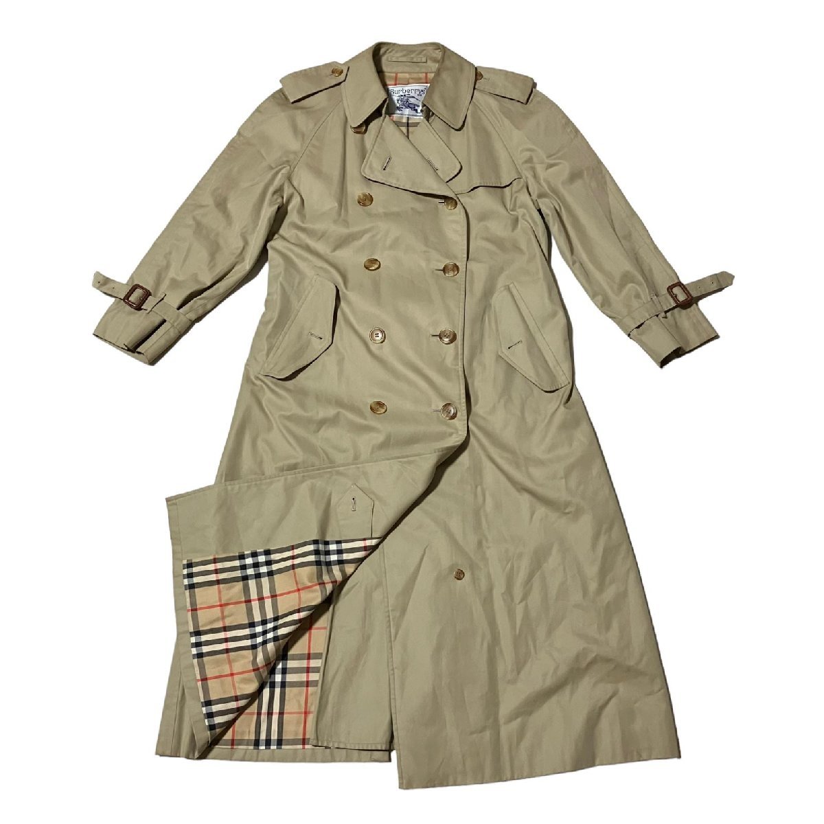 Burberrys バーバリー トレンチコート ベージュノバチェック9AB2 美品