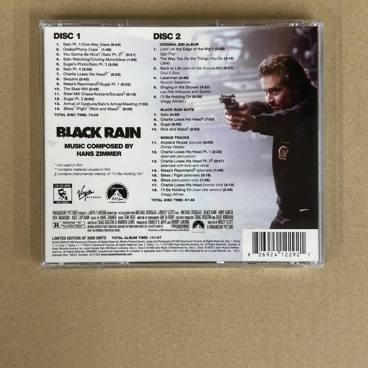 Black Rain ブラック・レイン サントラ Hans Zimmer ハンス・ジマー