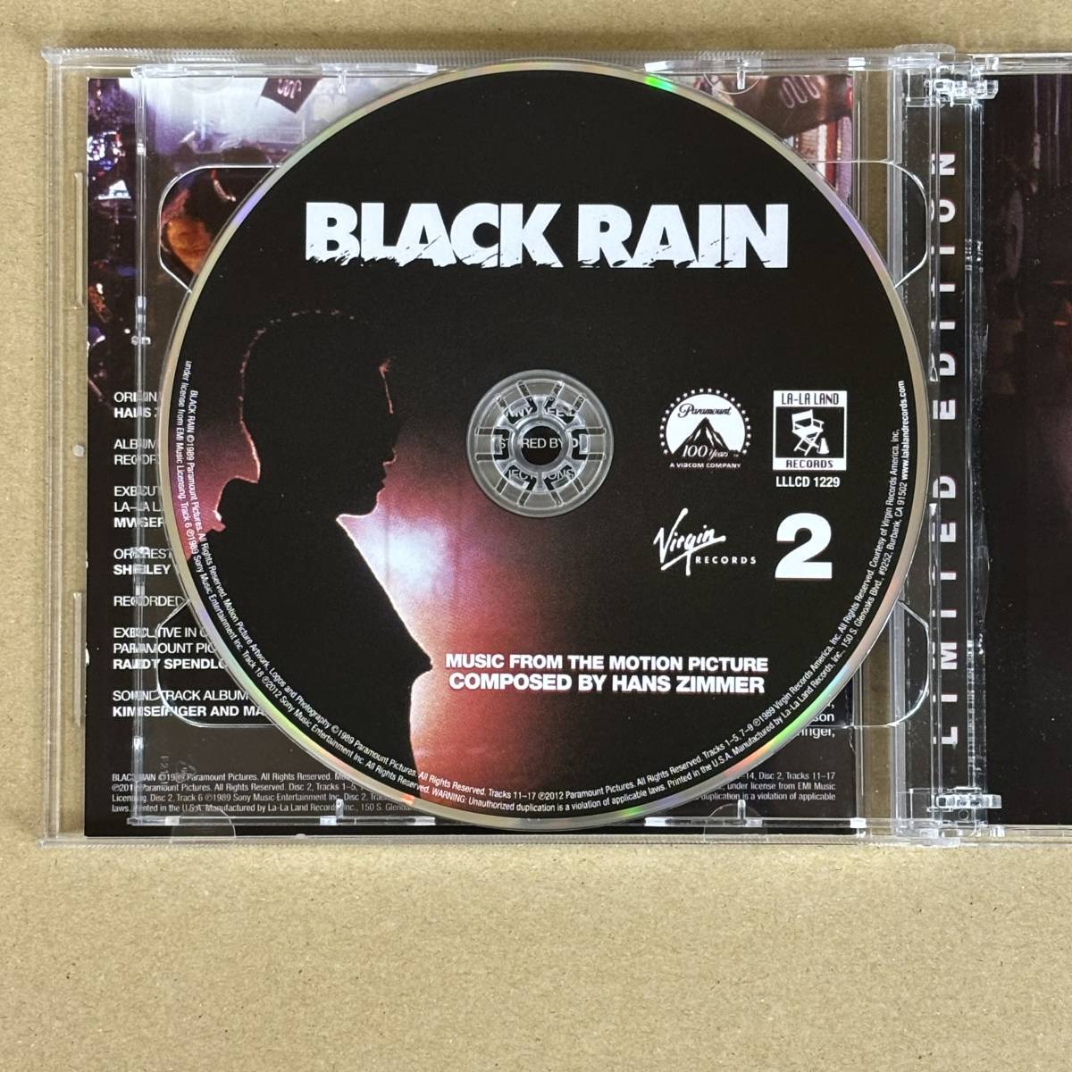 Black Rain ブラック・レイン サントラ Hans Zimmer ハンス・ジマー