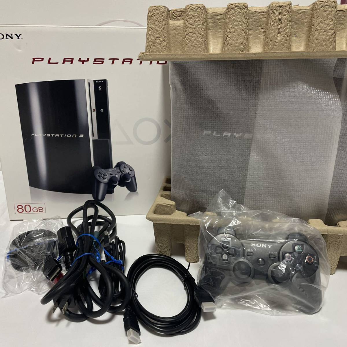 FW4.81 美品 】 完動品 PS3 本体 外箱 初期型 CECHL00 プレステ3 
