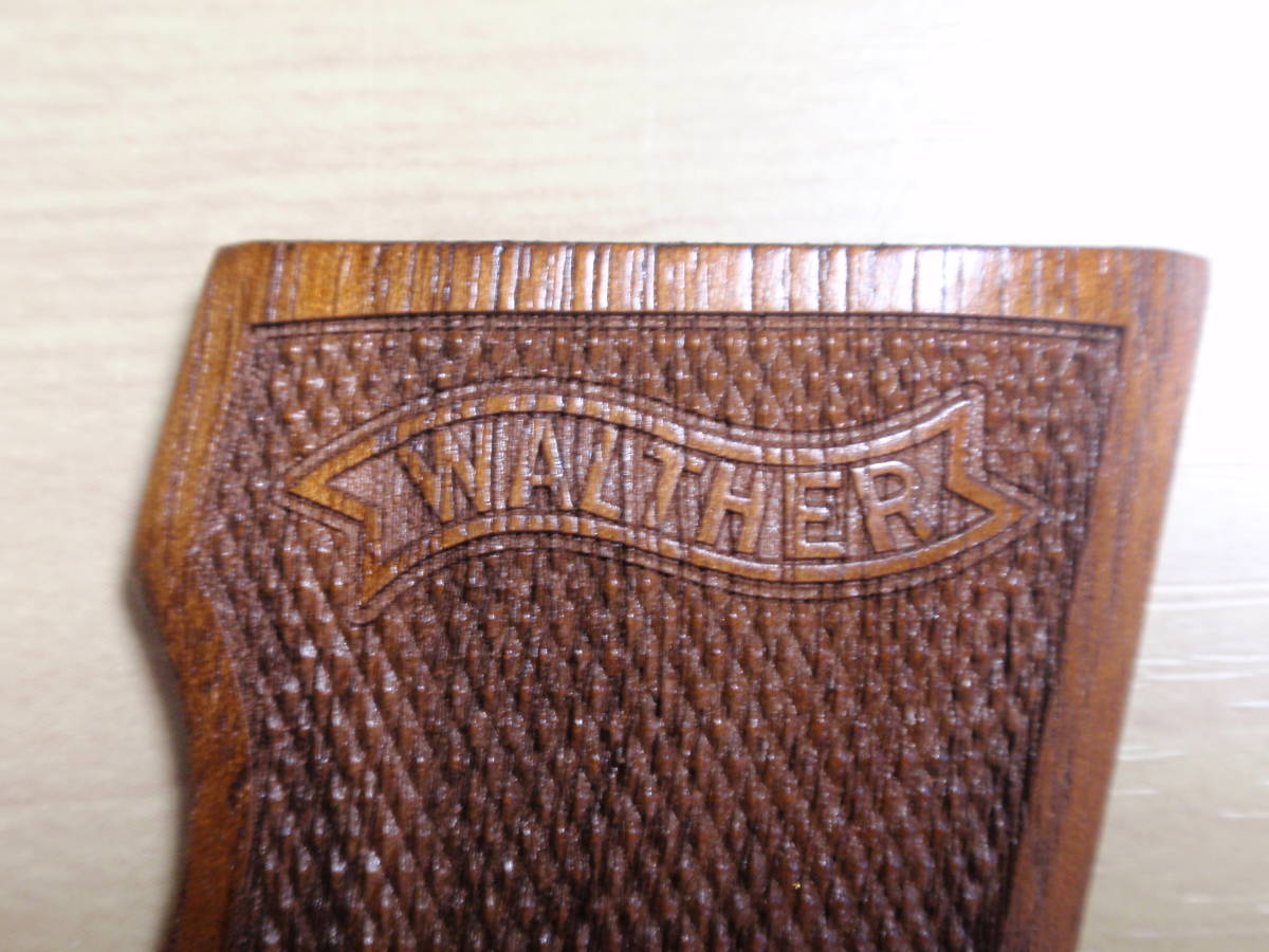 CAW マルシンワルサーPP PPK/S用 木製グリップ ワルサー刻印 美品
