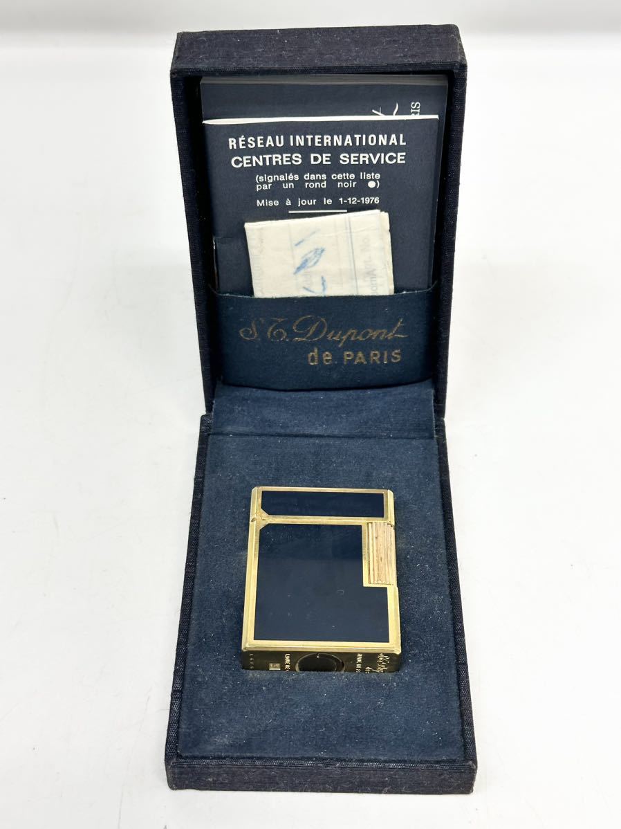 【10A27】 1円スタート St.DuPont デュポン 都彭 ローラーガスライター 喫煙具 箱付き 