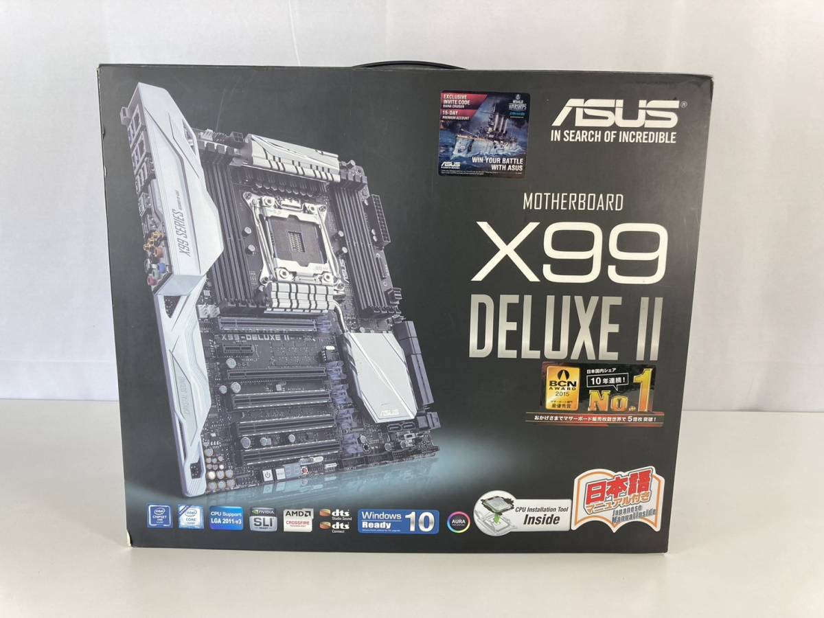 【訳あり・ジャンク】ASUS X99 DELUXEⅡ マザーボード 付属品有り