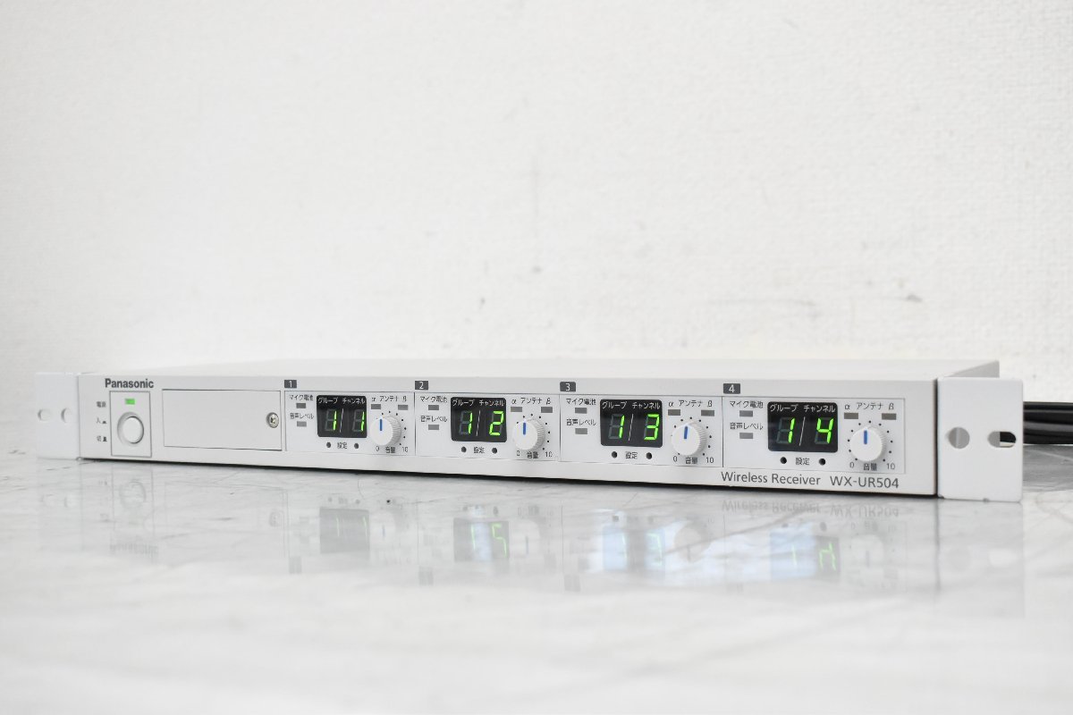 Σ8498 現状品 Panasonic パナソニック ワイヤレス受信機 WX-UR504 ①
