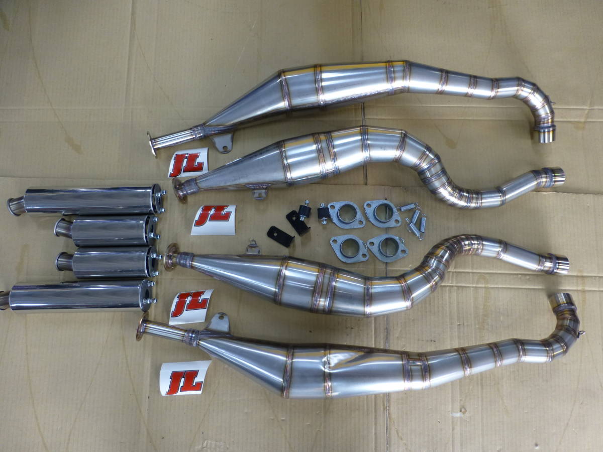 定番人気，豊富な 希少！ヤマハ RZV500R JL製 ジムローマス ステンチャンバー STDスタイル 未使用