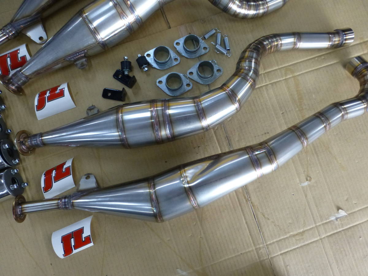 定番人気，豊富な 希少！ヤマハ RZV500R JL製 ジムローマス ステンチャンバー STDスタイル 未使用
